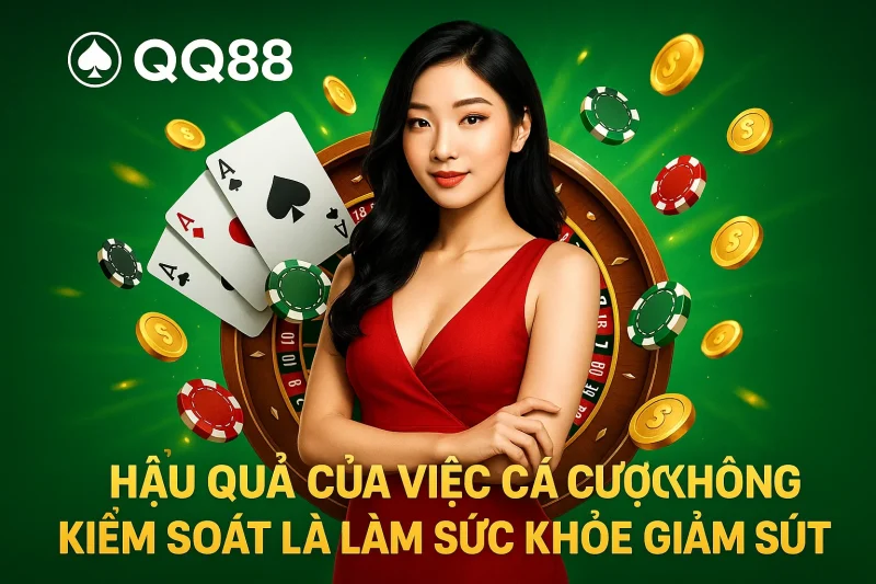 Hậu quả của việc cá cược không kiểm soát là làm sức khỏe bị giảm sút