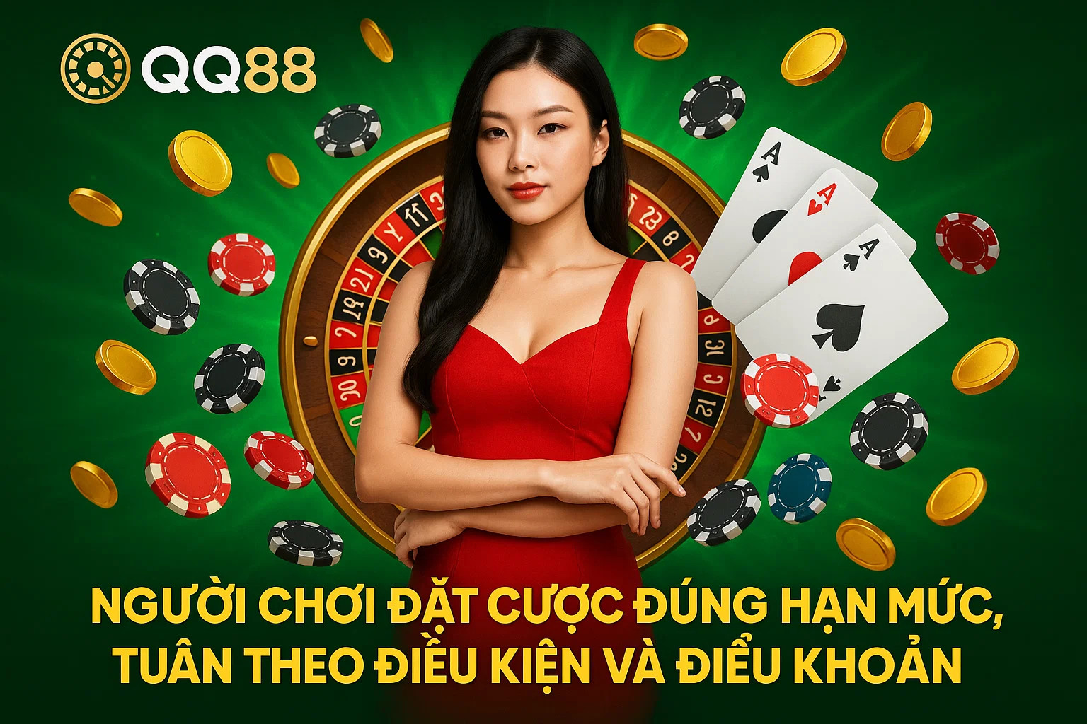 Người chơi đặt cược đúng hạn mức, tuân theo điều kiện và điều khoản